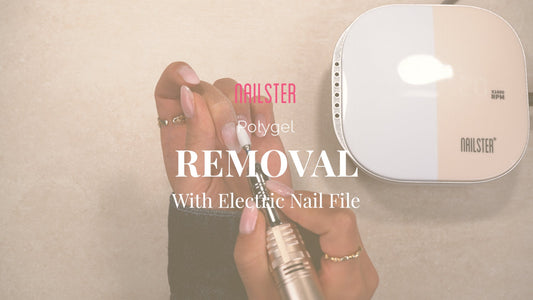 Aftagning af Polygel med Elektrisk Neglefil - Nailster Denmark