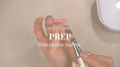 Forberedelse (prep) af dine naturnegle med Elektrisk Neglefil - Nailster Denmark