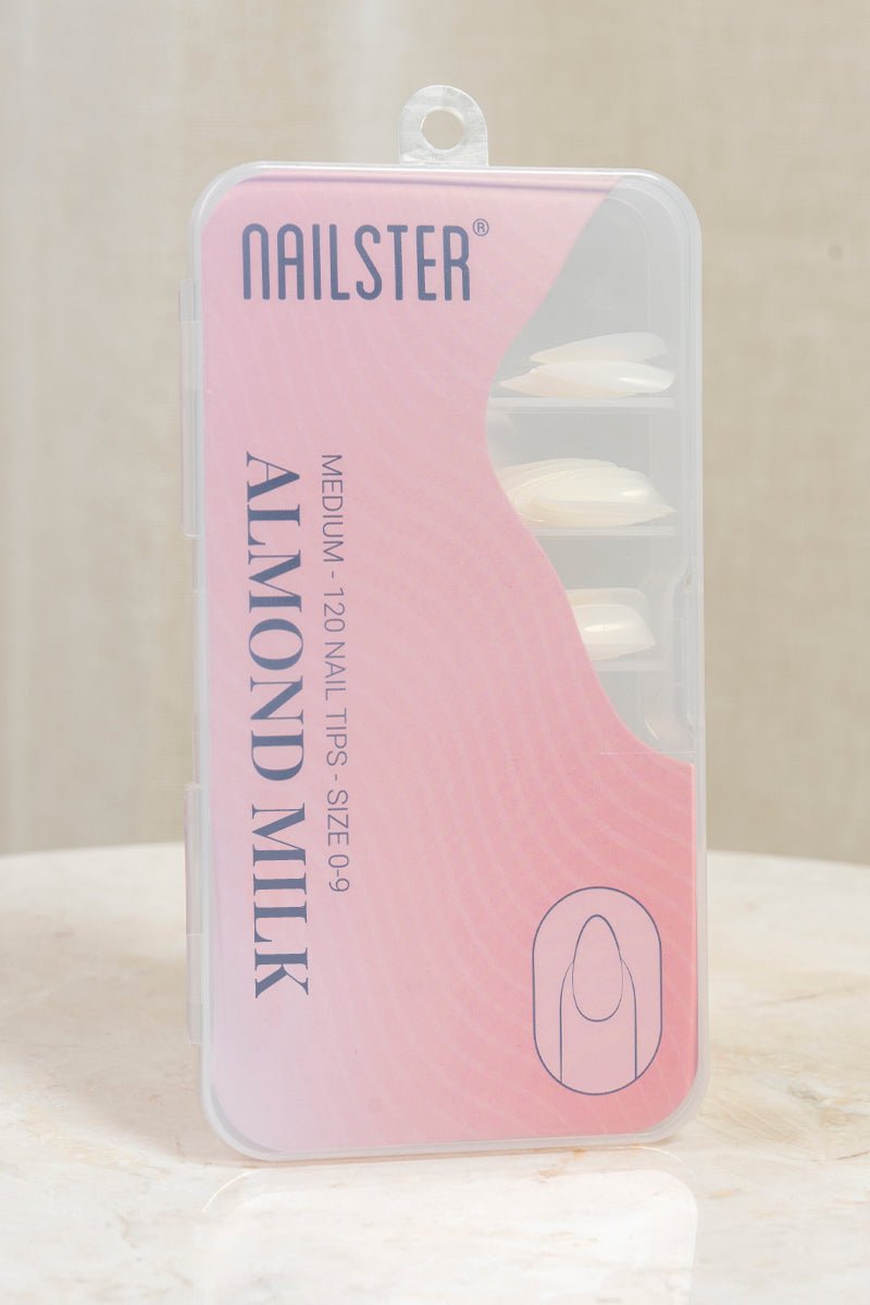 Almond Medium Milk Tipper (120 stk) | Nailster Denmark