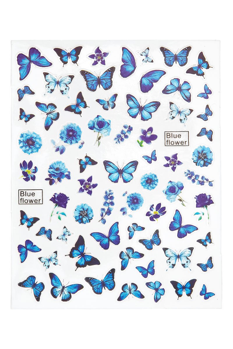 Blue Butterflies stickers | Nailster Denmark