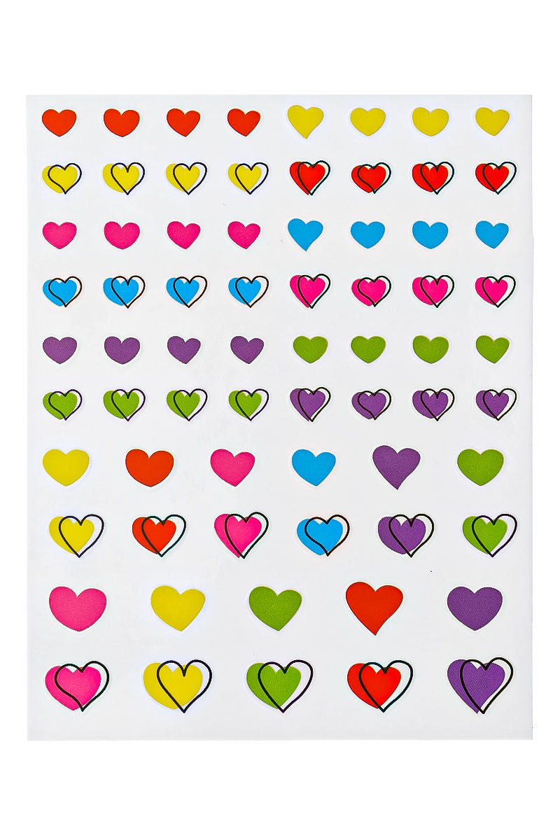 Cartoon Hearts - Sticker | Nailster Denmark