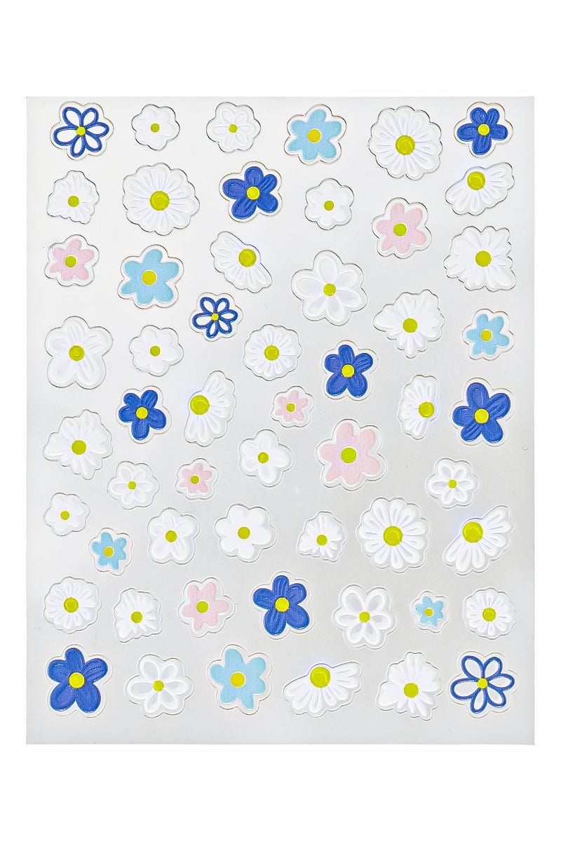 Colourful blossoms - 3D Sticker | Nailster Denmark