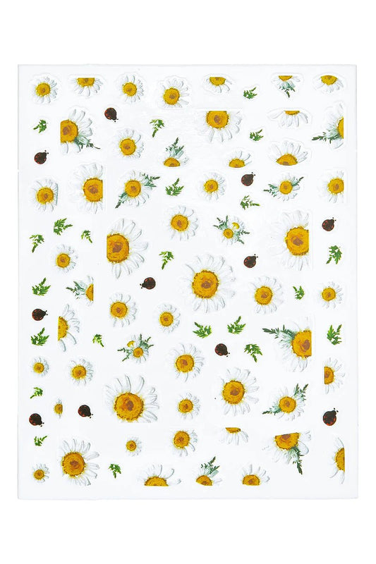 Daisy flower stickers | Nailster Denmark