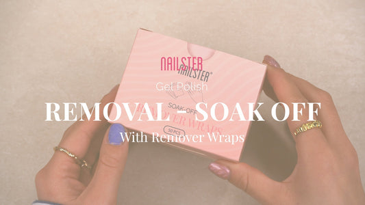 Aftagning af Gel Polish med Soak Off Remover Wraps - Nailster Denmark