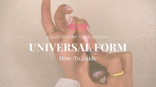 Forlængelse med Liquid Builder Gel på Universal Skabelon - Nailster Denmark