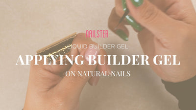 Liquid Builder Gel på naturnegle - Nailster Denmark