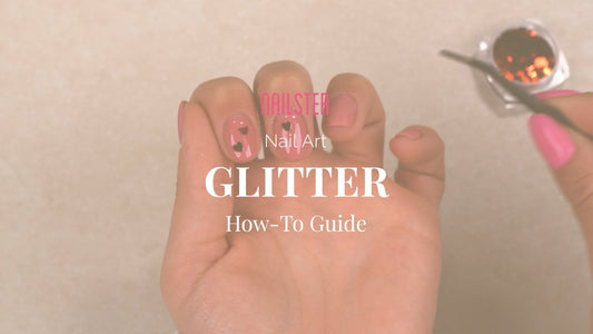 Påføring af Glitter - Nailster Denmark