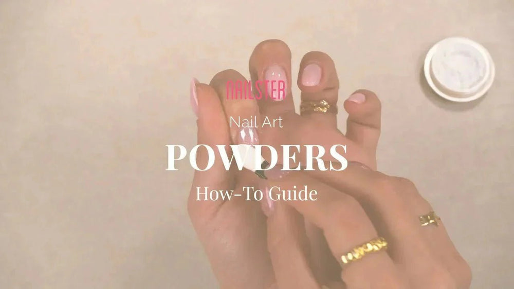 Påføring af Nail Art Powder - Nailster Denmark