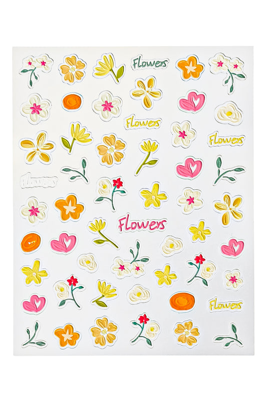 Floral Summer - 3D Sticker