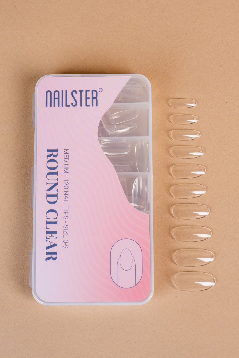 5 x Round Medium Clear Tipper