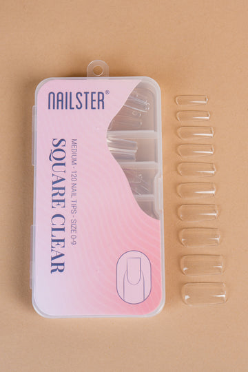 Square Medium Clear Tipper