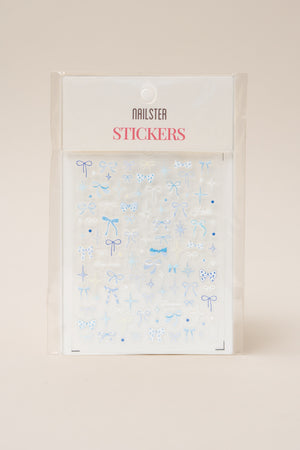 Baby Blue Bows - Stickers
