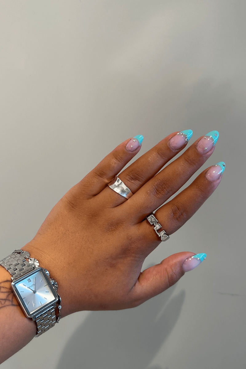 Aqua Sparkle Look | Nailster Denmark