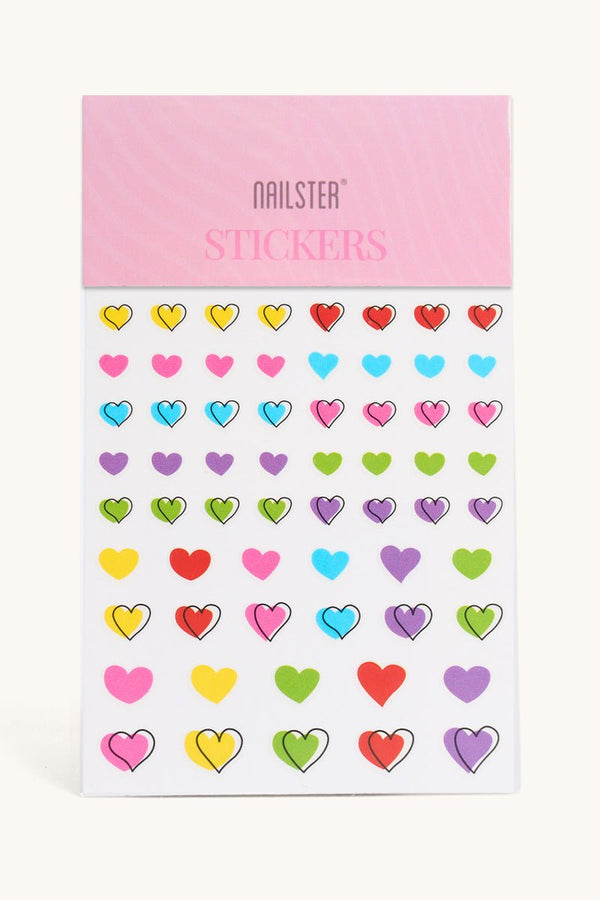 Cartoon Hearts - Stickers | Nailster Denmark