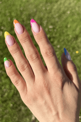 Colorful Frenchies | Nailster Denmark