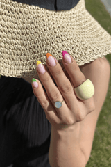 Colorful Frenchies | Nailster Denmark