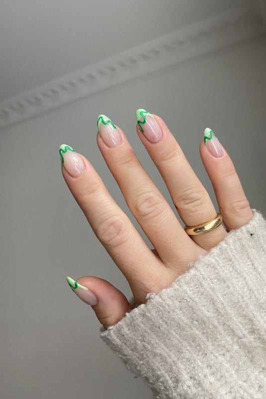 Green Tip Look | Nailster Denmark