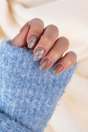 Icy Marble Look | Nailster Denmark