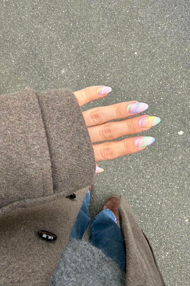 Pastel Swirl Look | Nailster Denmark