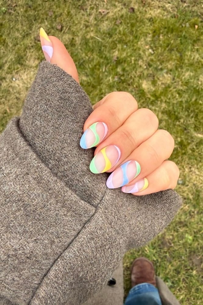 Pastel Swirl Look | Nailster Denmark