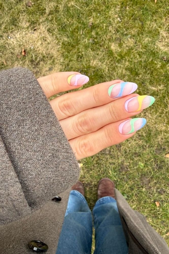Pastel Swirl Look | Nailster Denmark