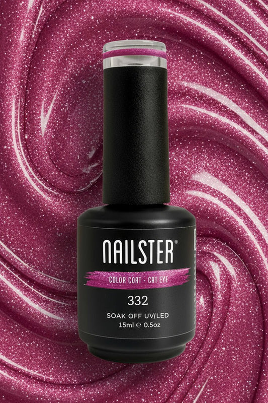 Pink Bling Cat Eye · 332 | Nailster Denmark