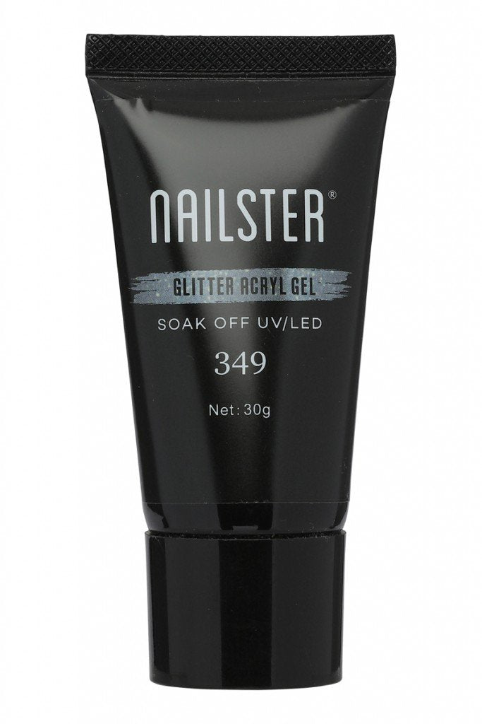 Polygel Glimmer Grå blå · 349 | Nailster Denmark