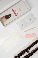 Press & Go - Brown obsession - Almond | Nailster Denmark