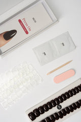 Press & Go - Brown obsession - Square | Nailster Denmark