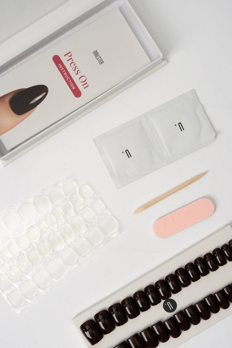 Press & Go - Brown obsession - Square | Nailster Denmark