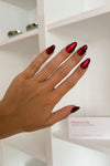 Press & Go - Cherry Cat Eye - Almond | Nailster Denmark