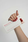 Press & Go - Cherry Cat Eye - Square | Nailster Denmark