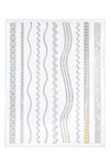 Silver shapes stickers | Nailster Denmark