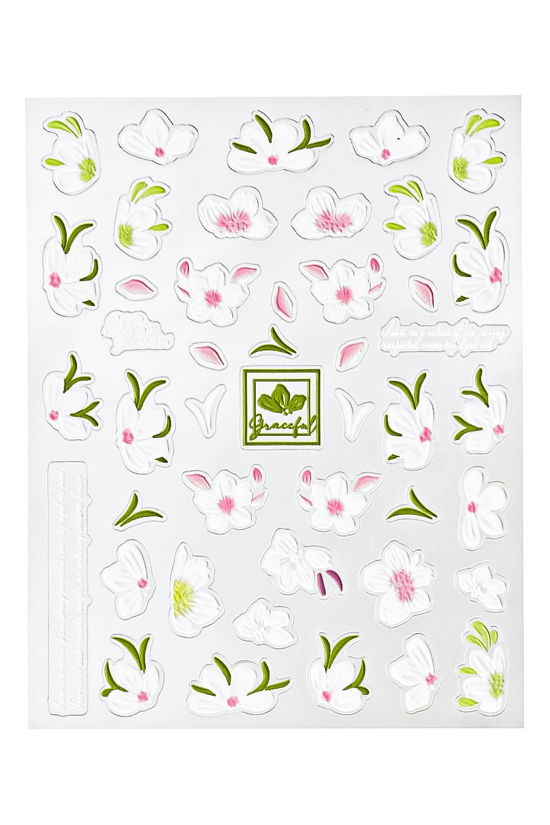 Spring flowers - 3D Sticker | Nailster Denmark