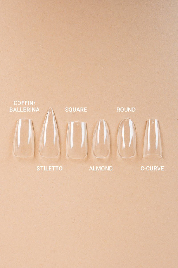 Square Medium Clear Tipper | Nailster Denmark