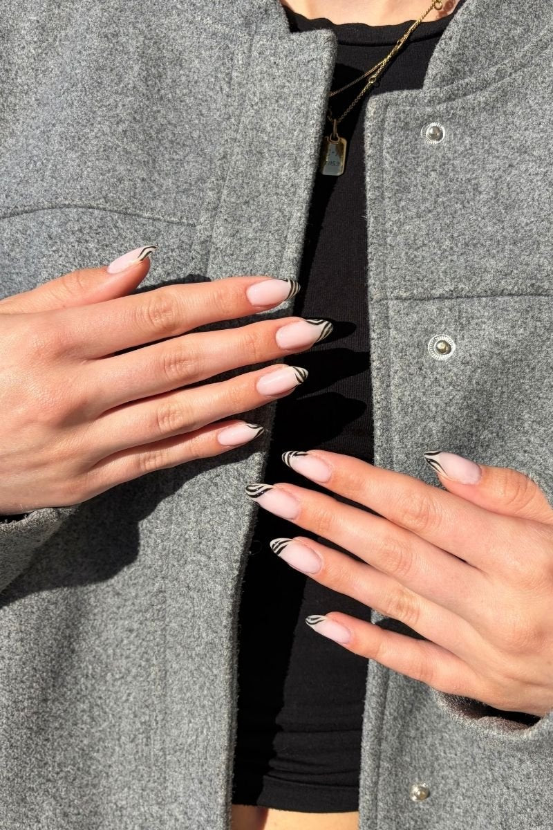 Zebra Tips Look | Nailster Denmark
